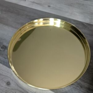 Round Gold Serving Tray